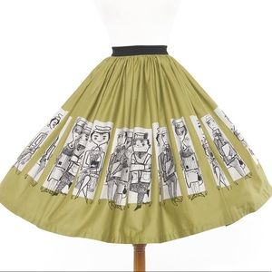 PUG Pin up girl clothing Commuter Skirt NWOT XL